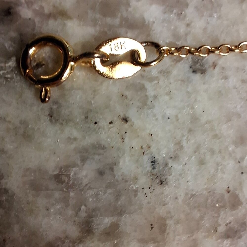 Solid Gold Evil Eye Bracelet - 18k - image 5